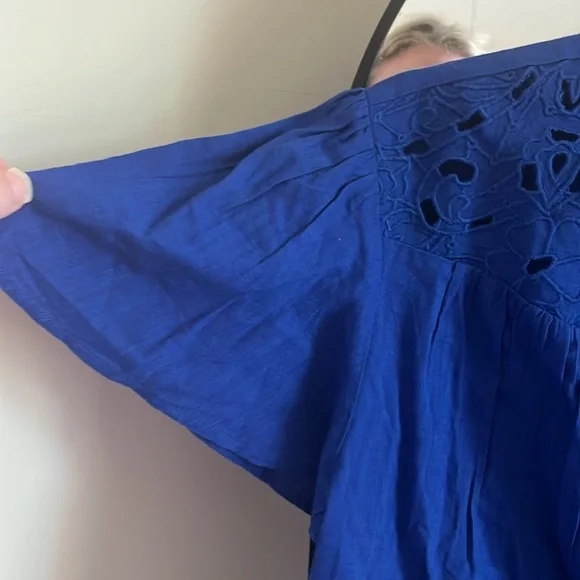 NWT Knox Rose Blue Blouse - Picture 3 of 7